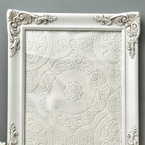 Vintage 11 x 14 White Frame, Ornate 11x14 White Picture Frame, Wedding Frame, Wall Gallery Frame, Frame For Mirror, French Country