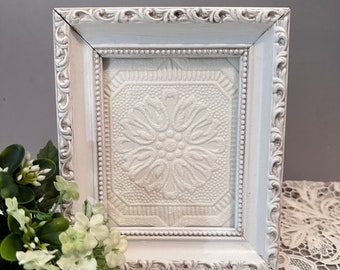 4 x 5 White Frame, 4x5 Picture Frame with Glass Easel Back Wall Gallery Frame Wedding Frame, Shabby Chic Frame, Nursery Frame, Shower Gift