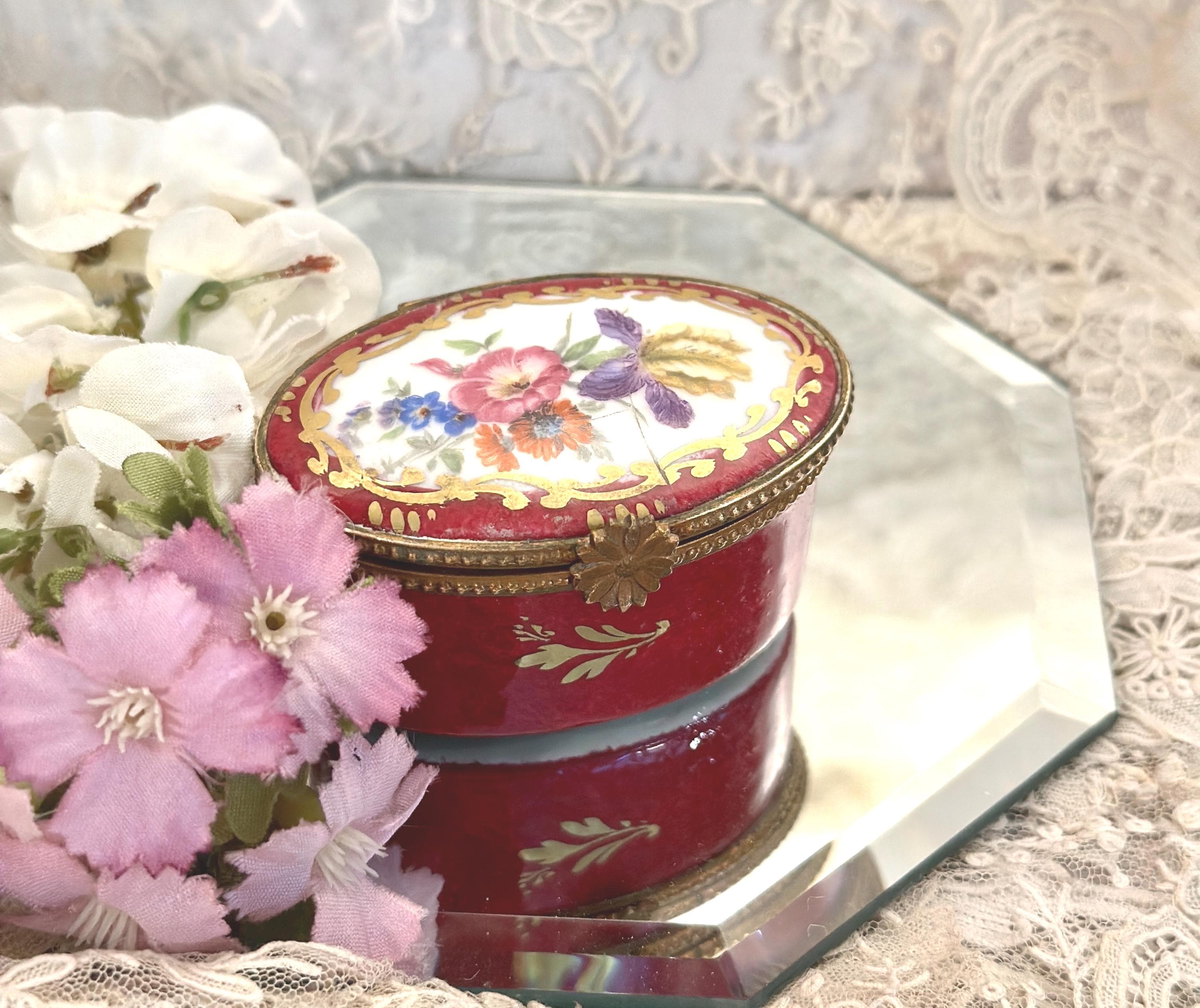 Porcelain Pill Box - Etsy