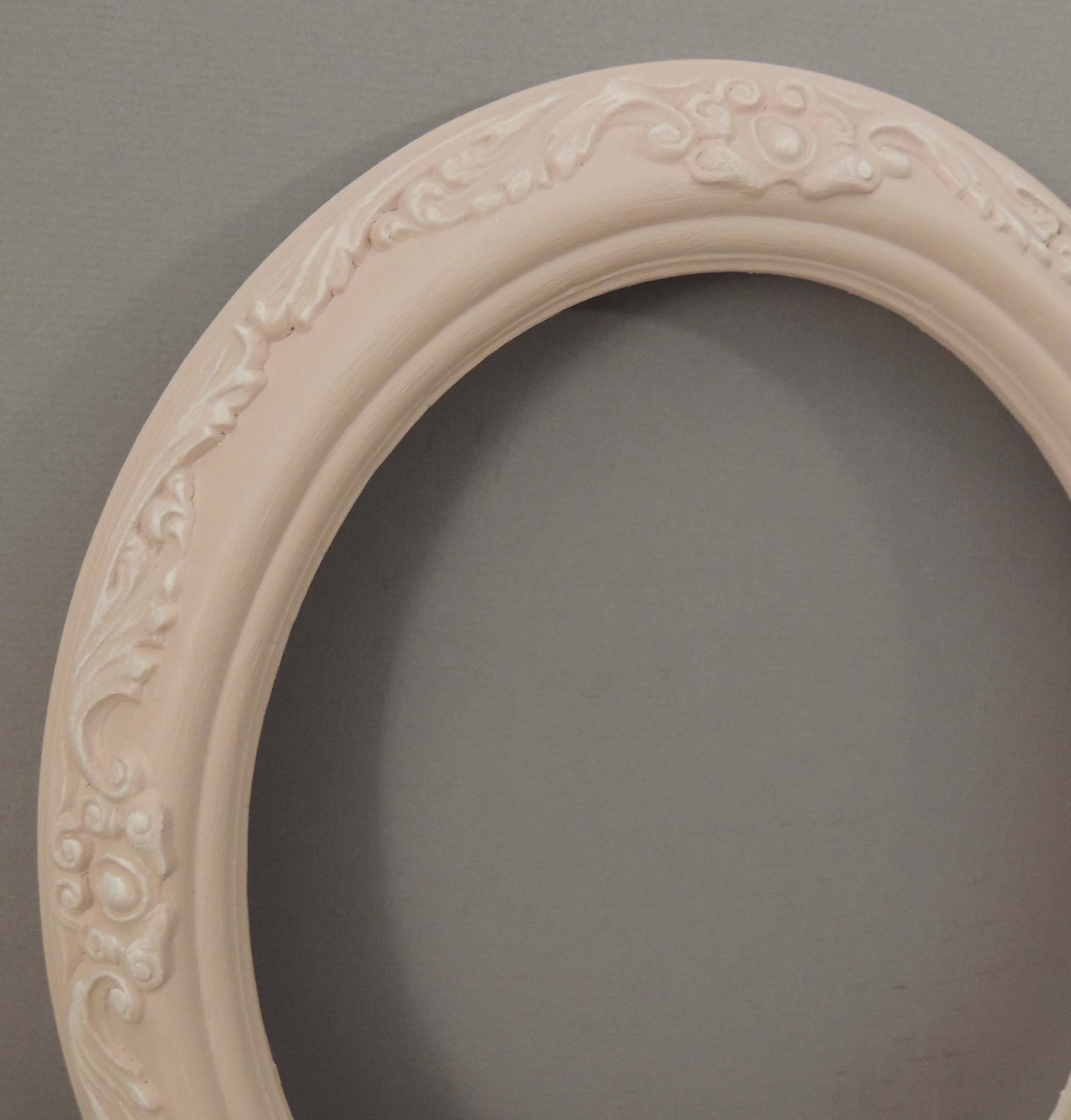 8x10 Pink and White Oval Picture Frames 8 x 10 Oval Frame Etsy