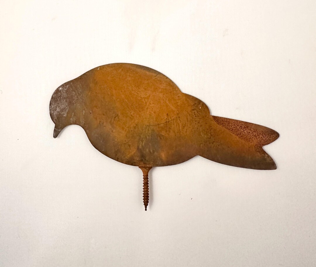 Rusty Metal Bird Decoration, Rustic Crafting Bird, Country Cottage ...