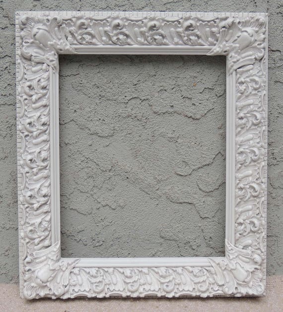 White Picture Frames 10 X 12 Frame Wood Gallery Wall Shabby Chic Wedding Ornate