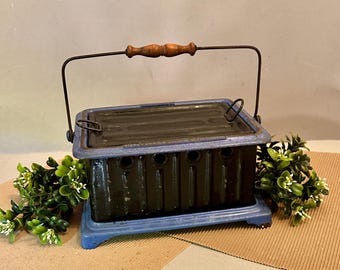 Antique French Iron Foot Hand Warmer, Chaufferette Moussy Paris, Rechaud Chauffe Pieds, French Country Decor