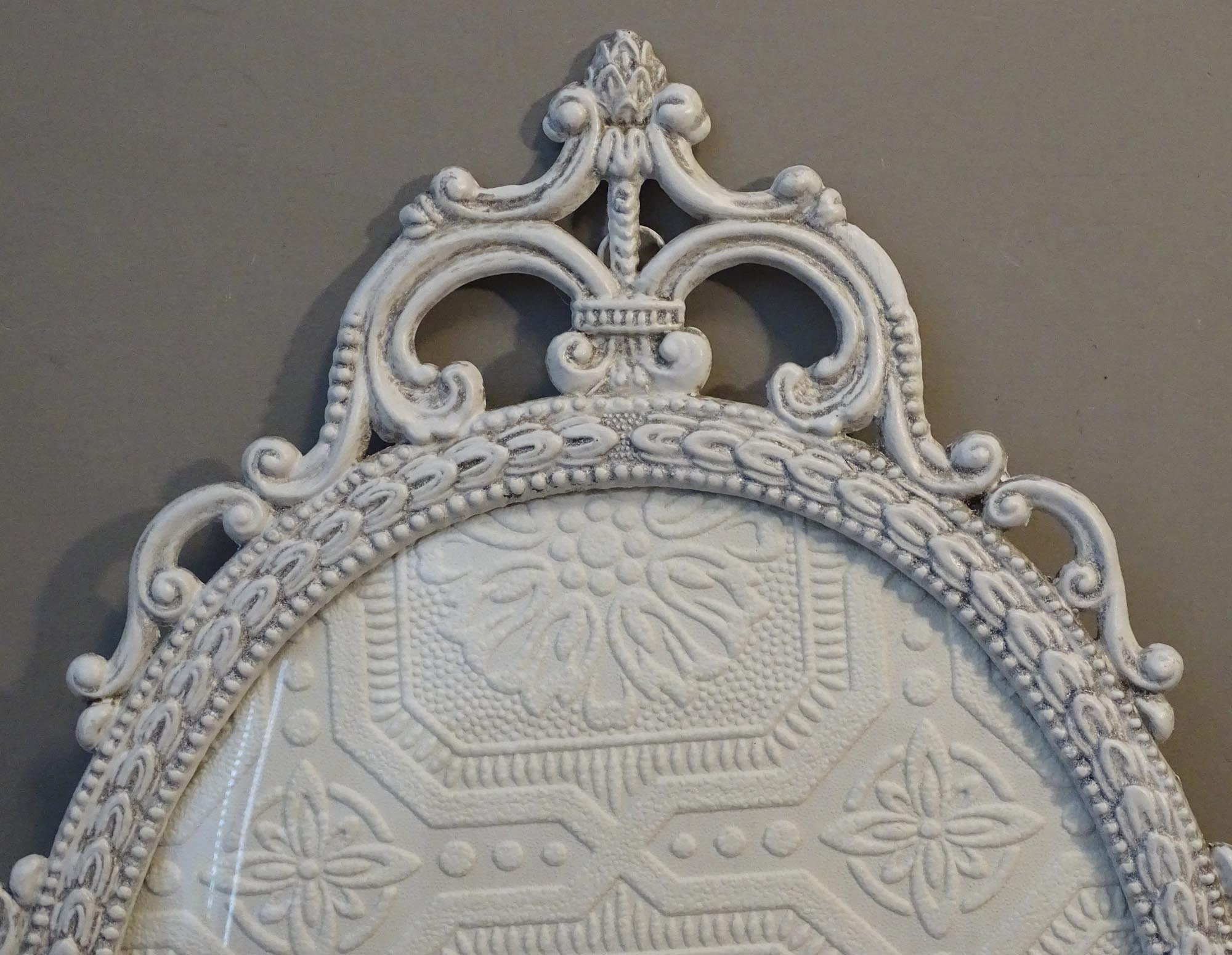 Vintage 9 x 12 Oval Frame 9x12 Ornate White Oval Metal Frame Etsy