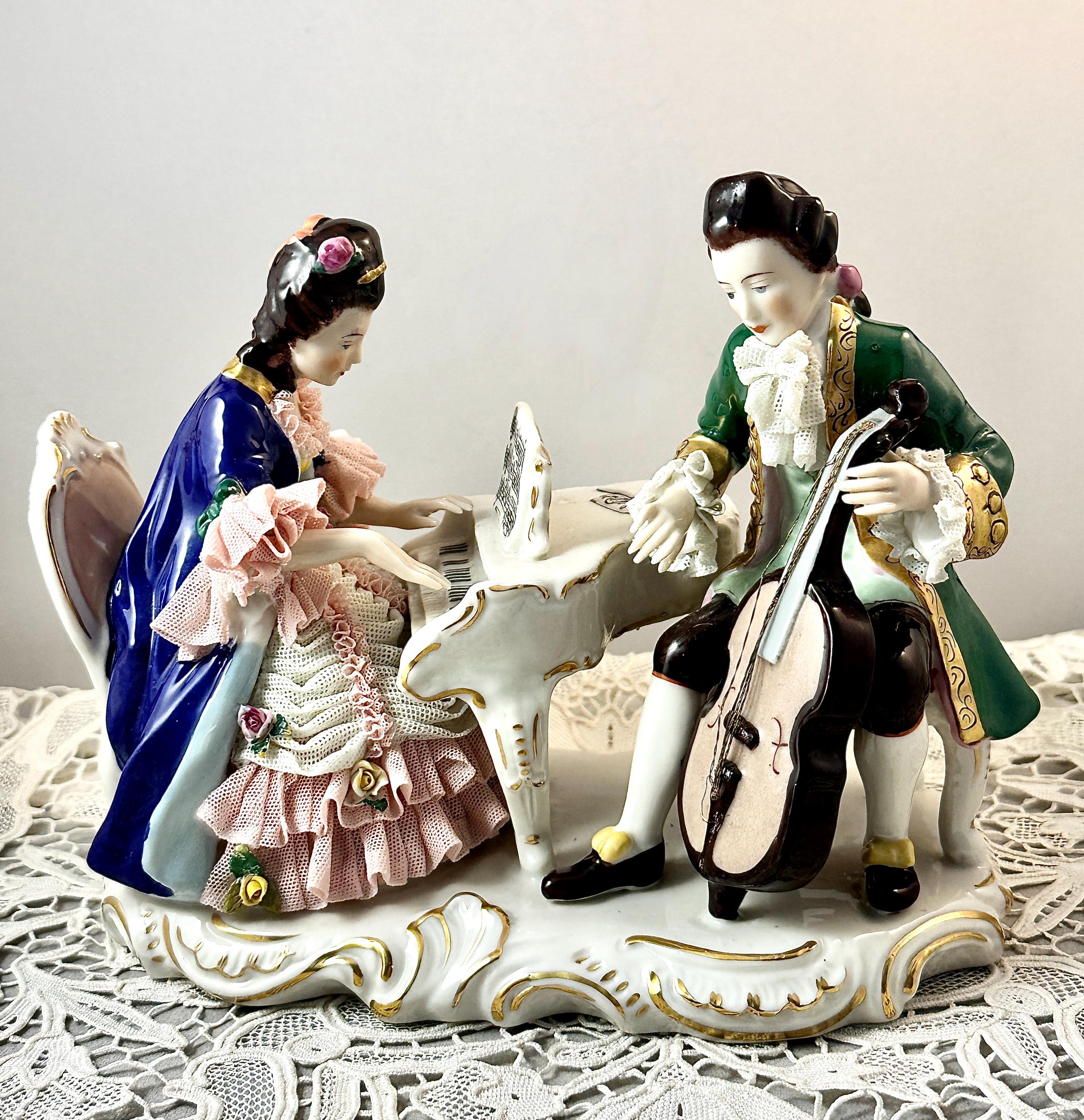 Dresden Figurines Piano - Etsy