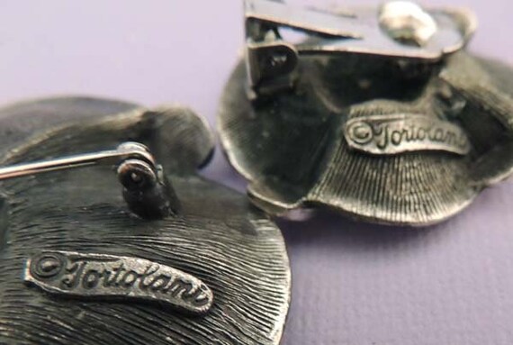 TORTOLANI Poppy Brooch Set, Vintage Tortolani Pop… - image 5