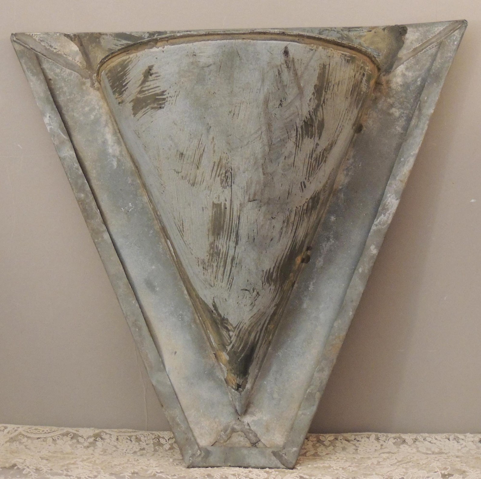 Metal Wall Hanging Metal Flower Holder Vintage French Metal Etsy