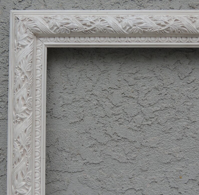 Ornate White Frame Vintage 16 x 20 White Picture Frame Large Etsy