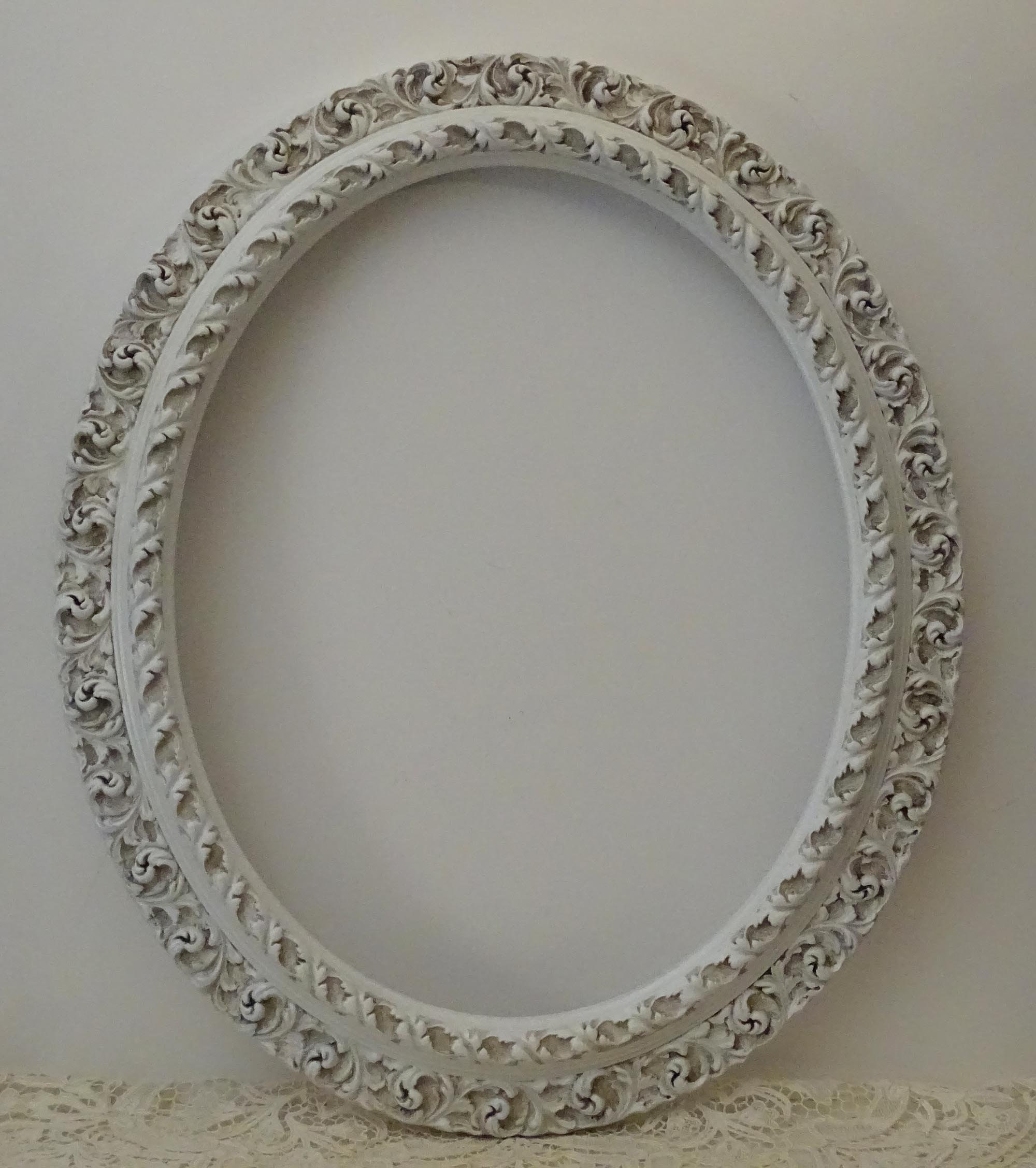 16 x 20 Oval White Frame Vintage 16x20 Oval Picture Frame for Etsy