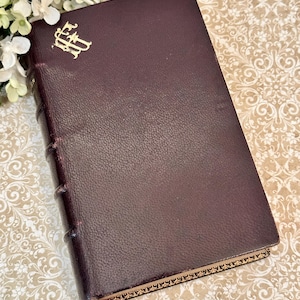 Antique French Prayer Book, Roman Paroissien, 1899 Leather Parishioner Prayer Book for Holidays and Celebrations - Religious Gift
