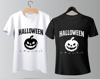 Spooky Jack O' Lantern PNG: Halloween T-Shirt Design (Digital Download)