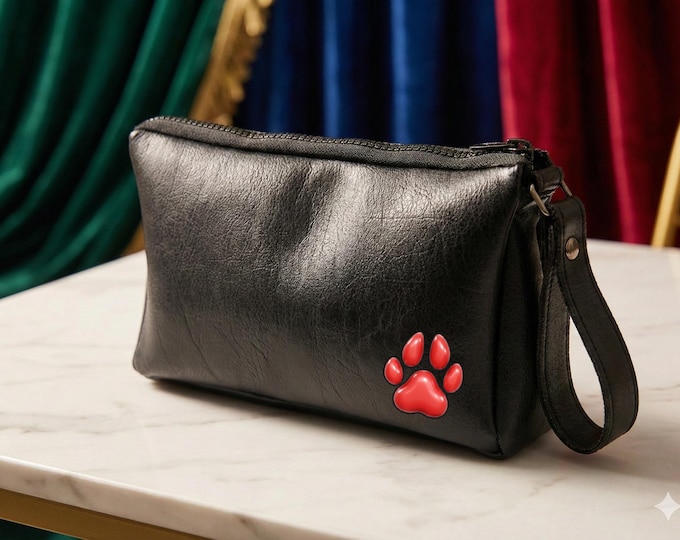 Travel Toiletry Bag. The Paw Black Gear Pouch
