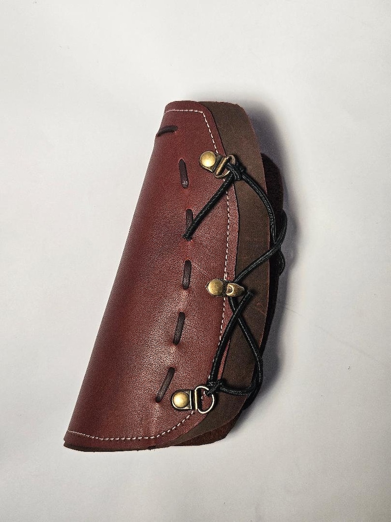 Protège-bras Cuir Ancien Pour Tir à L'Arc - Vintage Archery Armguard
