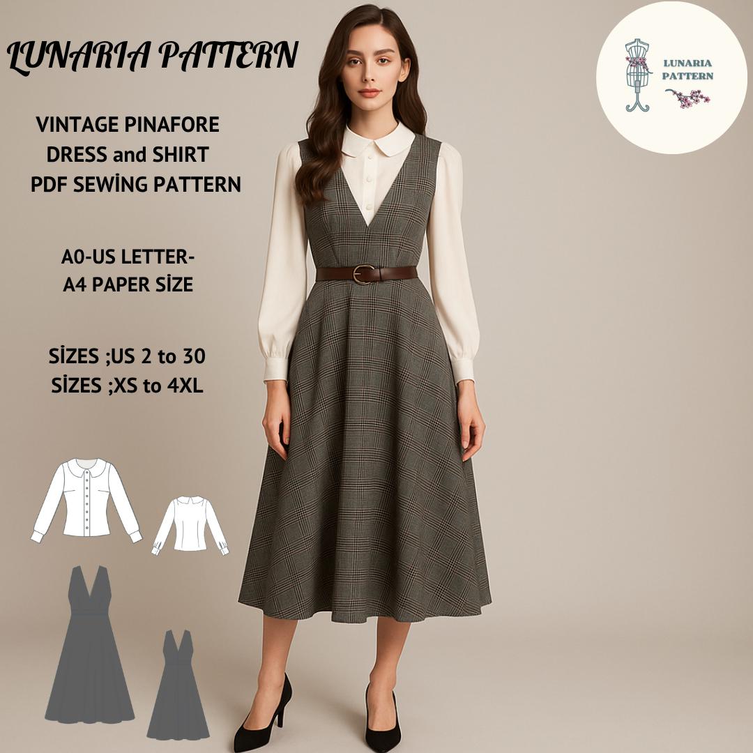 slim fit dress slacks Women's Organic Corduroy Pinafore Dress main image 0