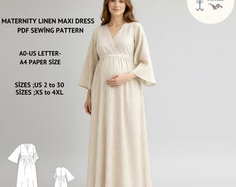 chinese dress ladies Maternity Holly Shift Dress Sewing Pattern| Womens Modest Dress Patter –  NITApatterns main image 0