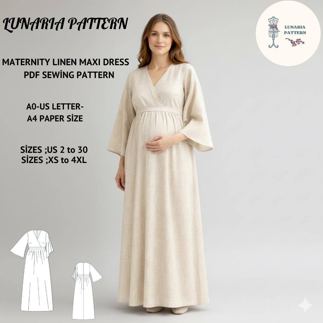 beige chiffon printed square neck empire maternity maxi dress Rosey Woven Floral Print Empire Maxi Dress in Cream Multi