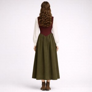Renaissance Medieval Outfit Sewing Pattern Set: Blouse, Bodice, Skirt (PDF Pattern, XS-4XL) image 4