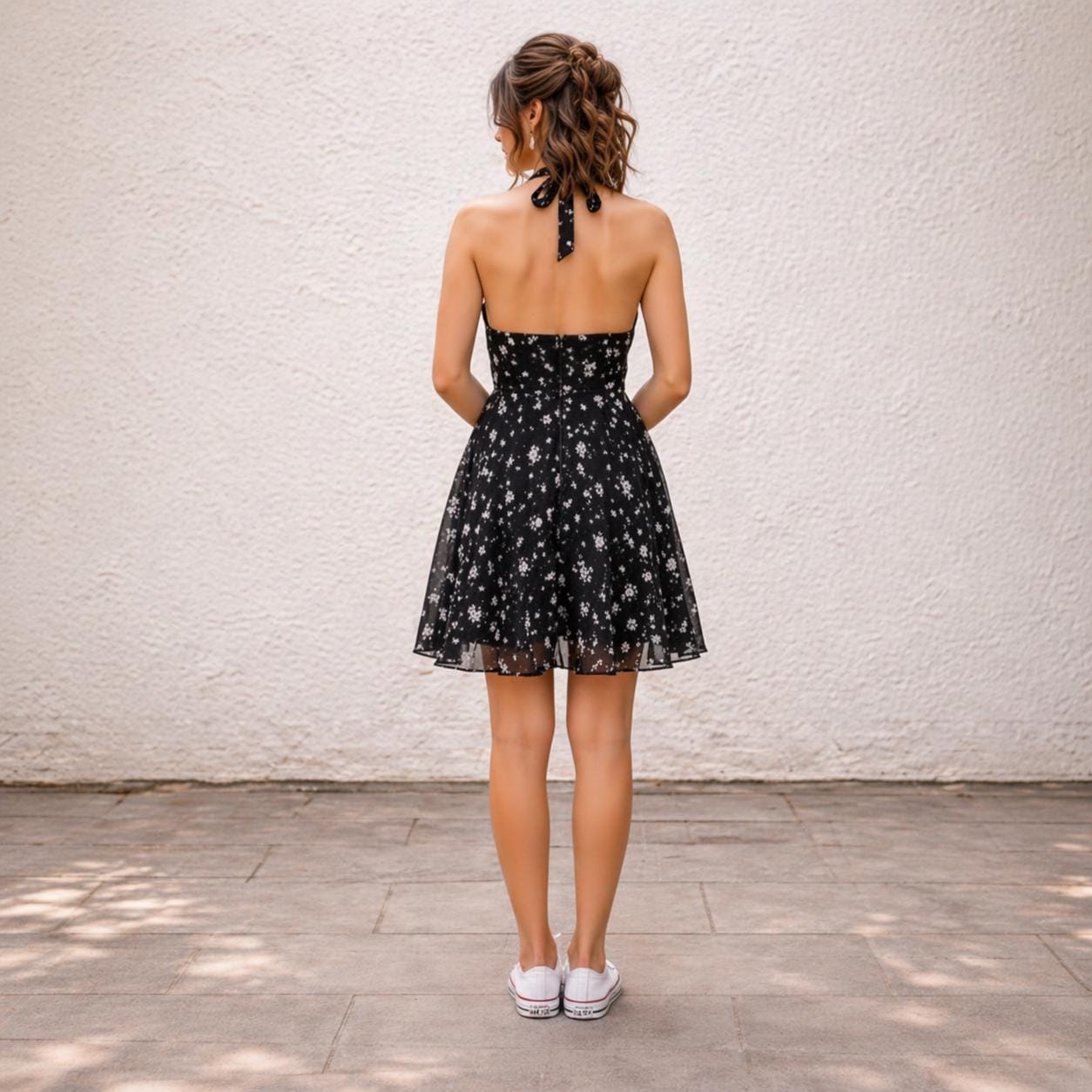 halter mini dress pattern DIY halter mini dress (pattern & tutorial linked in bio)!!! #fashiondesigner #sewingpattern #sewingtutorial #halterdress