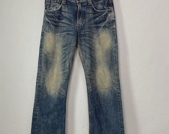 Vintage Japanese Brand Streetwear Distress Denim Edwin Blue Trip Japan Exclusive