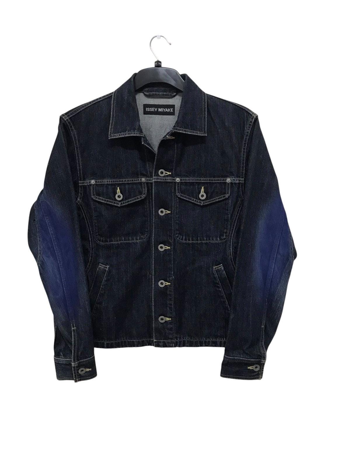 ジャケット・アウター ISSEY MIYAKE denimimproduct right outer Issey Miyake Denim Jacket - Etsy