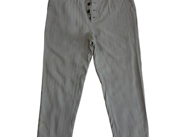 Pantalones casuales de rayón con estampado de espiga vintage de Dirk Bikkembergs, hechos en Italia. Raros.