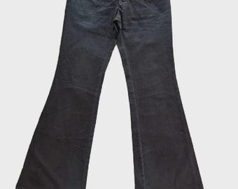 Pantalones vaqueros acampanados de marca japonesa vintage, Tornado Mart, Si seis fueran nueve, Junya Watanabe