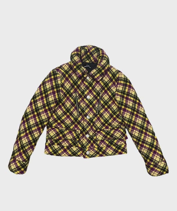 ジャケット・アウター comme des garcons tricot Vintage Tricot Comme Des Garcons Plaid Cropped Jacket - Made in