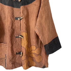 Koszula w stylu vintage w stylu japońskim, rzeźbiona, nowość, jedwabna marynarka z guzikami, Yohji Yamamoto Comme Des Garcons zdjęcie 5