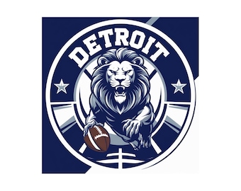 Detroit Lions Transparent PNG Vector Digital File I Cricut Crafting I Stickers PNG I Lions PNG Cricut I Mascot I Lions png file I Lions Grit