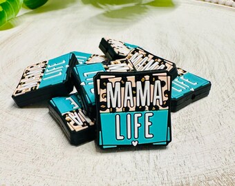 Mama Life Focal Bead  ~ Beaded Pen Supplies ~ Silicone Focal Beads