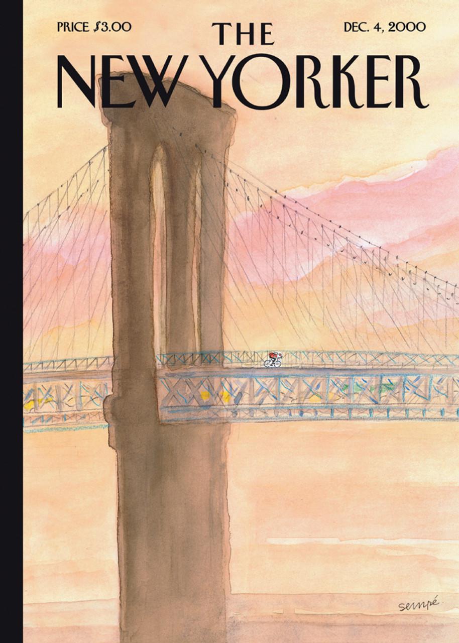 The New Yorker Cover Prints - Mated, Ready for Framing - BIKING