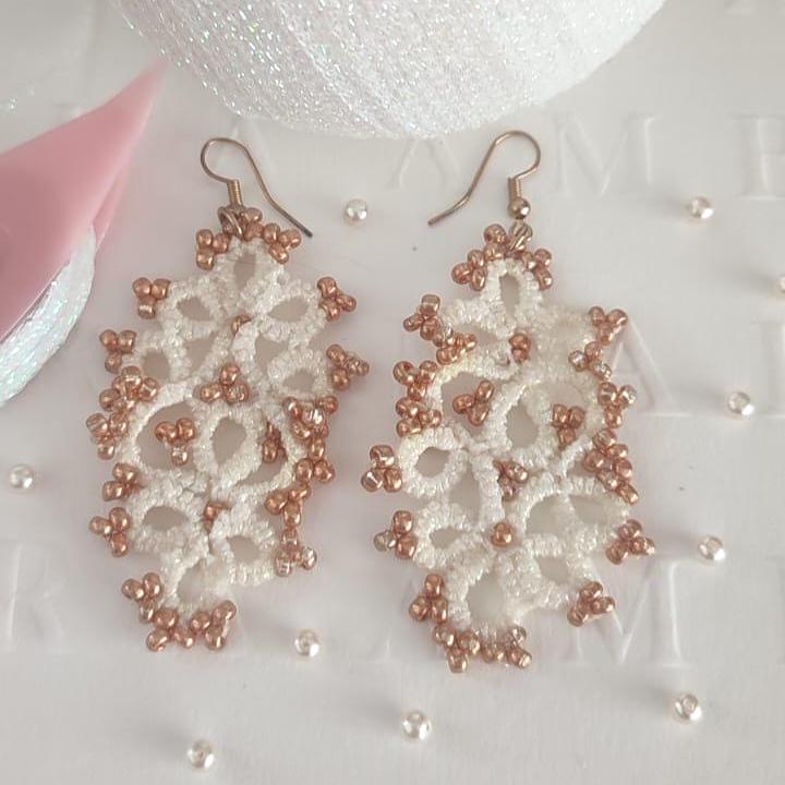 Orecchini A Fiocco Oro Con Perle E Strass &ndash; Gioielli Eleganti Per Donna/ragazza