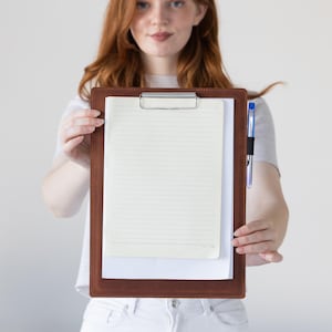 Custom leather clipboard, Leather clipboard folder, Personalized leather clipboard, Leather writing board, A4 leather clipboard