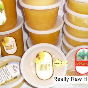 Natural Really Raw DARKER Honey, Naturally Granulated Mountain Wildflower Pure Honey. image 1