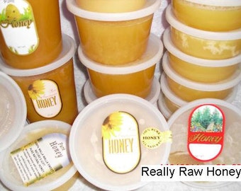 Natural Really Raw DARKER Honey,  Naturally Granulated Mountain Wildflower Pure Honey