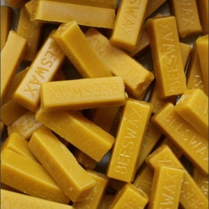 Dark and Natural Beeswax, pure and 100% Bees Wax  1/2 ounce bar