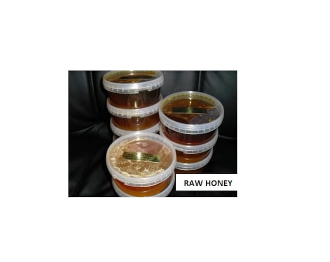 5 Lb ( 2.20 Kg ) Natural Really Raw Honey,  Naturally Granulated Mountain Wildflower Pure Honey 5 pounds.