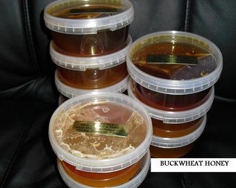 Oregon Buckwheat Raw Honey naturally crystallized / granulated 11 Lb  USPS Delivery.