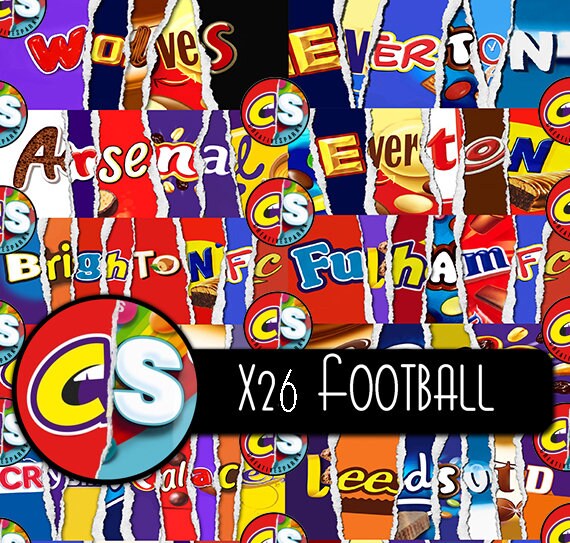 X26  Football Printable Chocolate Bar Wrapper Novelty Joke Funny Rude…