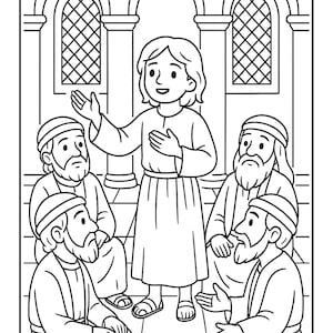 May include: Black and white line art illustration of a person speaking to a group of people. The speaker stands in front of the group, gesturing with one hand. The group is seated, listening attentively.
