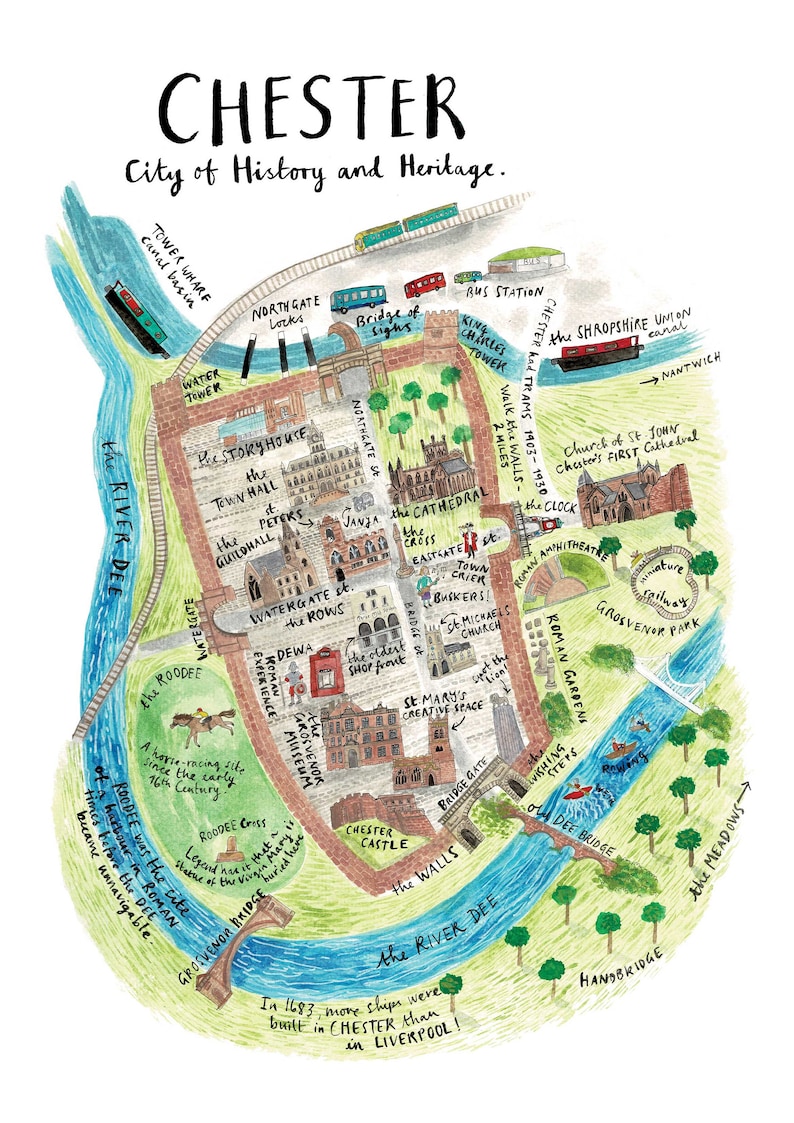 chester tourism map