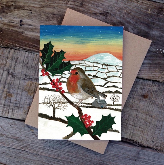 Yule Robin Christmas Card