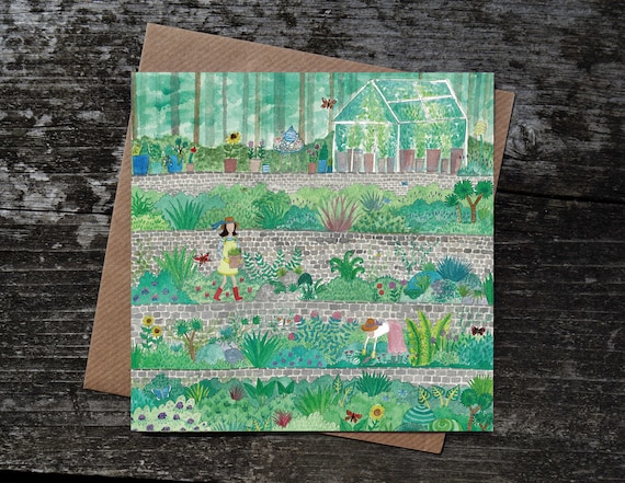 Garden Greetings Card, Gardener Gifts, Birthday Card, Garden Lover
