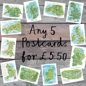 Choisissez et mélangez des cartes postales, des cartes postales illustrées, une offre groupée, des cartes artistiques