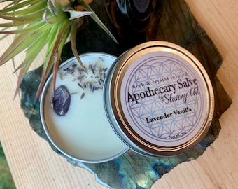 Apothecary Salves- herb and crystal infused organic salve