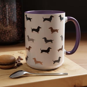Jolie tasse teckel : cadeaux pour chien saucisse Weiner Weenie, tasse à thé Doxie en céramique pour maman chien image 10