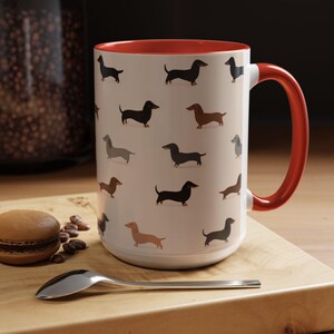Jolie tasse teckel : cadeaux pour chien saucisse Weiner Weenie, tasse à thé Doxie en céramique pour maman chien image 16