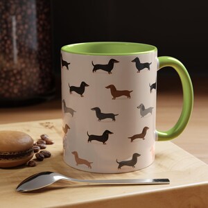Jolie tasse teckel : cadeaux pour chien saucisse Weiner Weenie, tasse à thé Doxie en céramique pour maman chien image 20