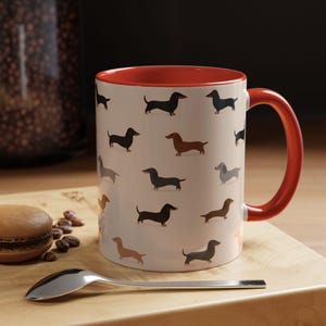 Jolie tasse teckel : cadeaux pour chien saucisse Weiner Weenie, tasse à thé Doxie en céramique pour maman chien image 15