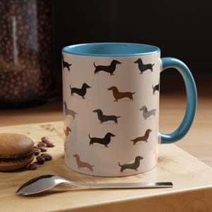 Jolie tasse teckel : cadeaux pour chien saucisse Weiner Weenie, tasse à thé Doxie en céramique pour maman chien image 17
